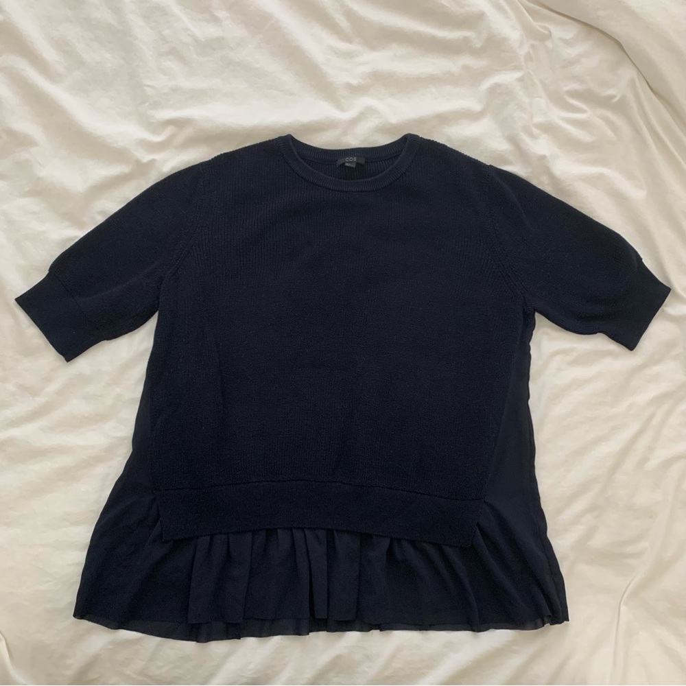 Cos woven mixed cotton sweater